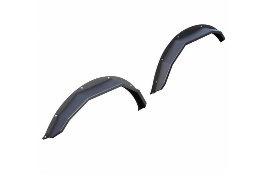Front & Rear Black Horse Fender Flares Heavy Duty Sheet Metal Plate Compatible with 2021-2024 Ford Bronco(Excl. Heritage Edition, Heritage Limited Edition, Everglades, and Raptor)-FF-FBFR21HD