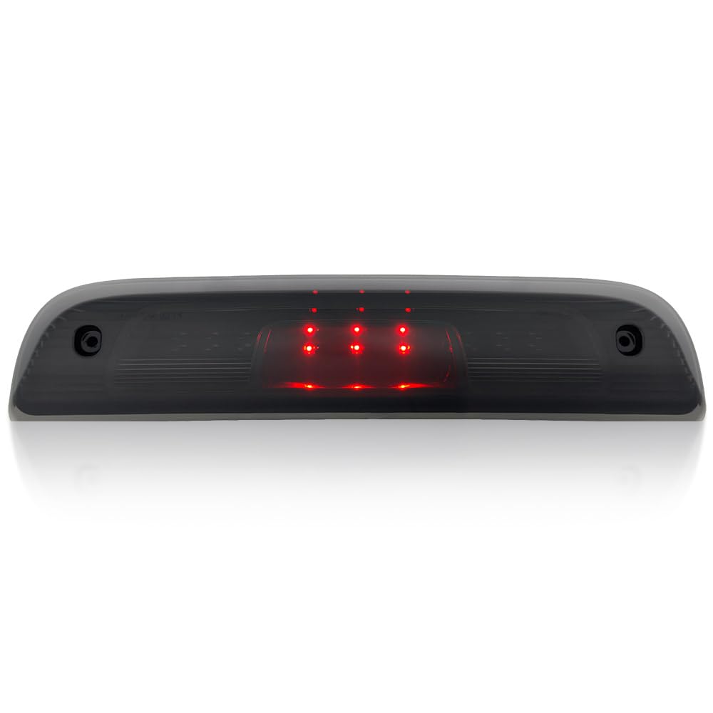 RECON - Fits 14-19 Silverado & Sierra (3rd GEN) 1500, 2500, 3500 Red LED 3rd Brake Light Kit with White LED Cargo Lights with Smoked Lens