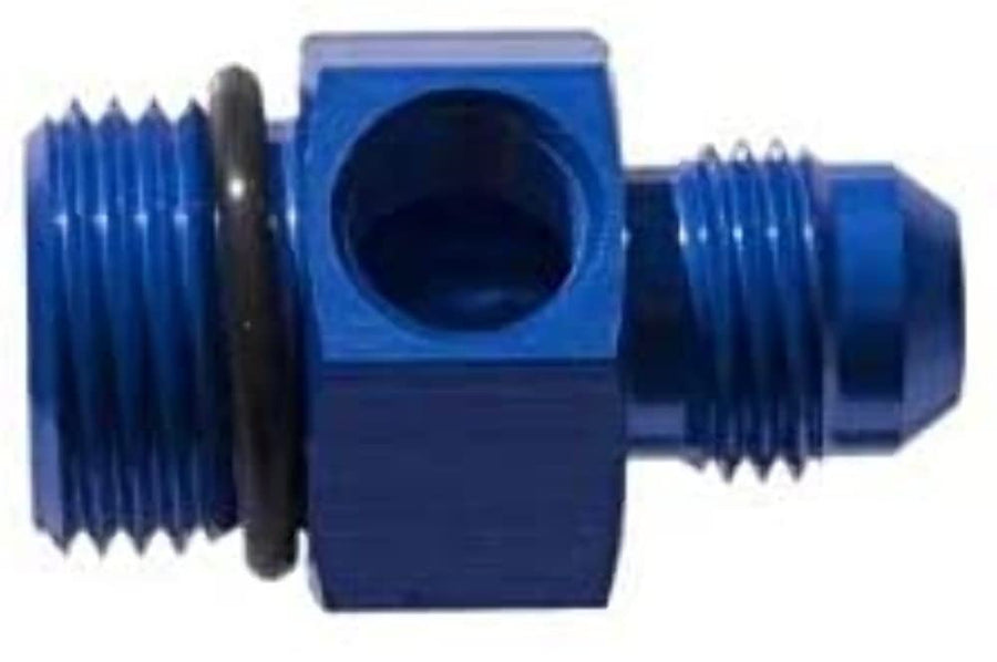 Gauge Port Adapter Redhorse Performance 9193-08-08-1 (Blue), 1 Pack