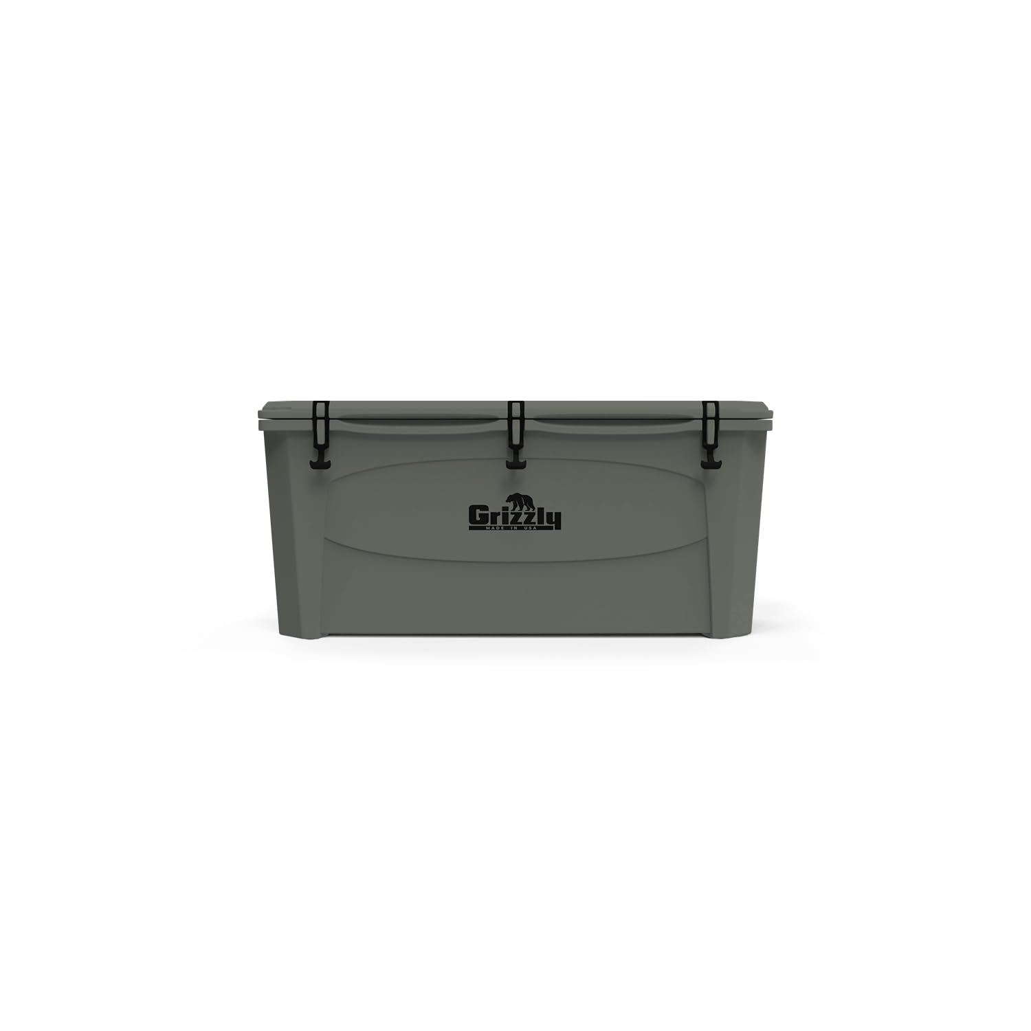 165 Cooler Grizzly | 165 qt Ice Chest Durable Rotomolded Insulated | Made in USA | Warranty for Life | for Beach Boat Camping Fishing Hunting | G165 | Lunar Green