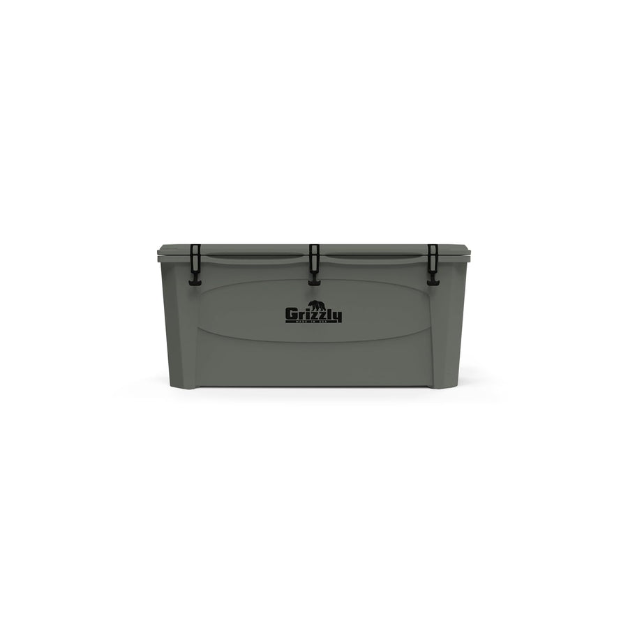 165 Cooler Grizzly | 165 qt Ice Chest Durable Rotomolded Insulated | Made in USA | Warranty for Life | for Beach Boat Camping Fishing Hunting | G165 | Lunar Green