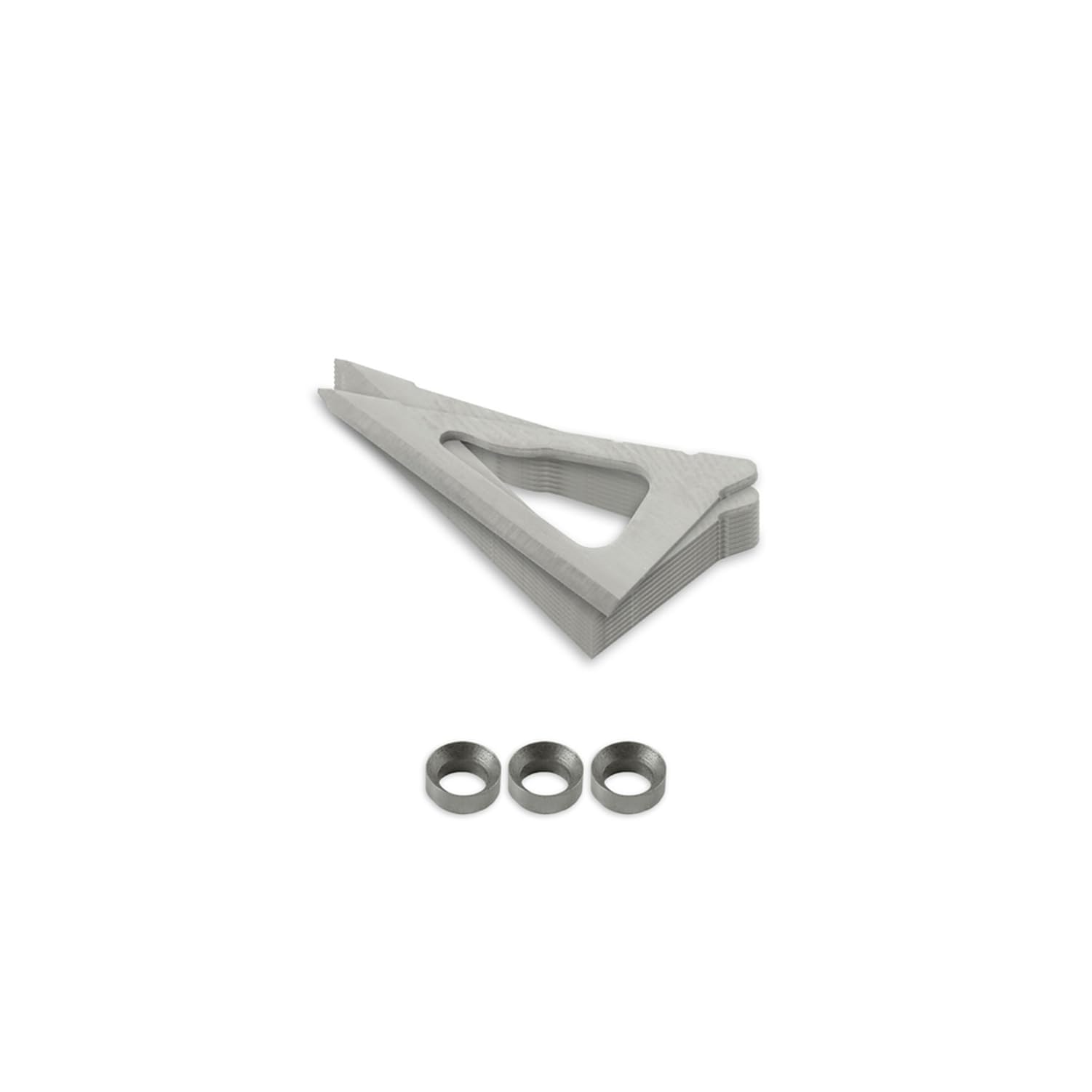 Replacement Blades TRUGLO for TITANIUM X Broadheads - Complete Set of Blades for 3 Broadheads, Fixed, 3-Blade