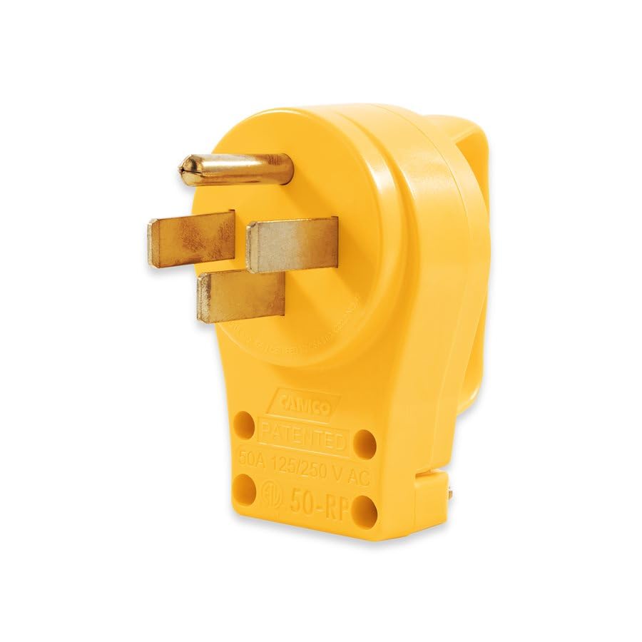 50-Amp Camco Mfg Power Grip Plug 55252