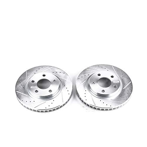Power Stop AR8280XPR Evolution Front Drilled & Slotted Rotor Pair For Buick Allure, Buick LaCrosse, Buick Terr, Chevrolet Uplan, Pontiac Grand Prix, Pontiac Mont, Saturn R [Model Specific]