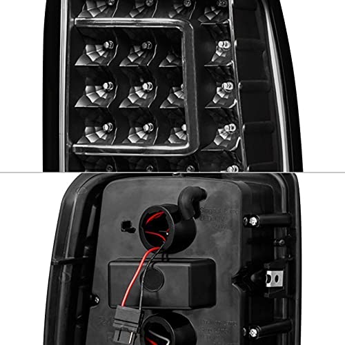 Tail Light Xtune ALT-ON-CD00-G2-LED-RS (0/2500 00-06 / GMC Yukon/Yukon XL 00-06 / GMC Yukon Denali/Denali XL 01-06 (Lift Gate Style Only) Version 2 C Shape LED s - Red Smoke)