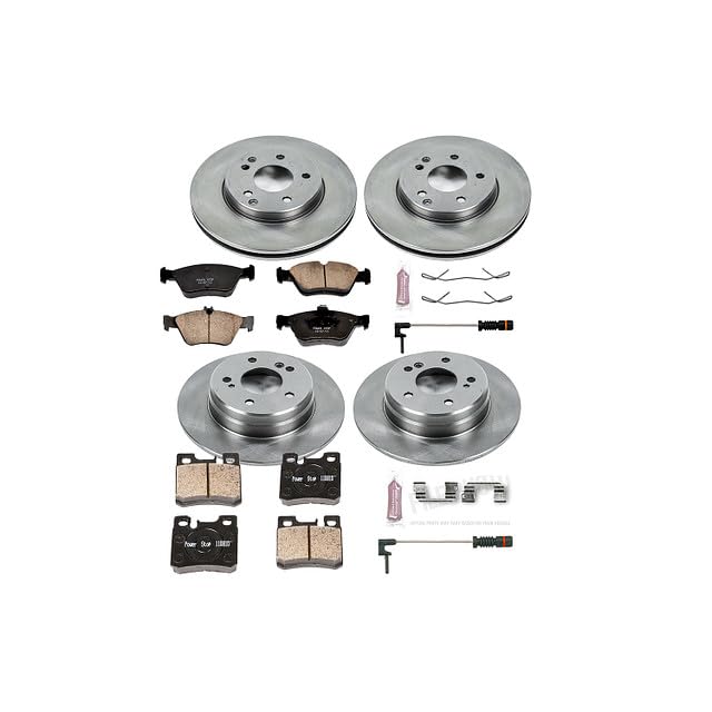 Power Stop Autospecialty KOE4247 Front and Rear Replacement Brake Kit-OE Brake Rotors & Ceramic Brake Pads