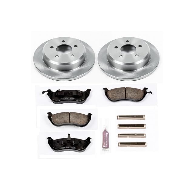 Power Stop KOE1331 Rear Replacement Brake Kit-OE Brake Rotors & Ceramic Brake Pads For Ford Crown Victoria, Lincoln Town Car, Mercury Grand Marquis [Model Specific]
