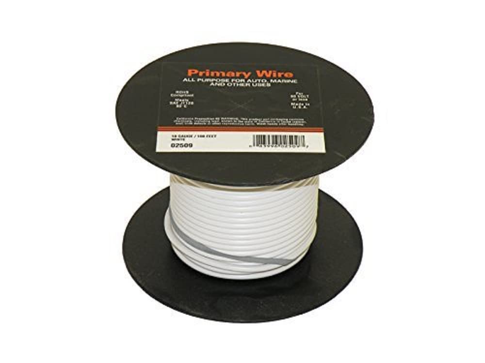 10 Gauge EAST PENN 02509 100' White Spool