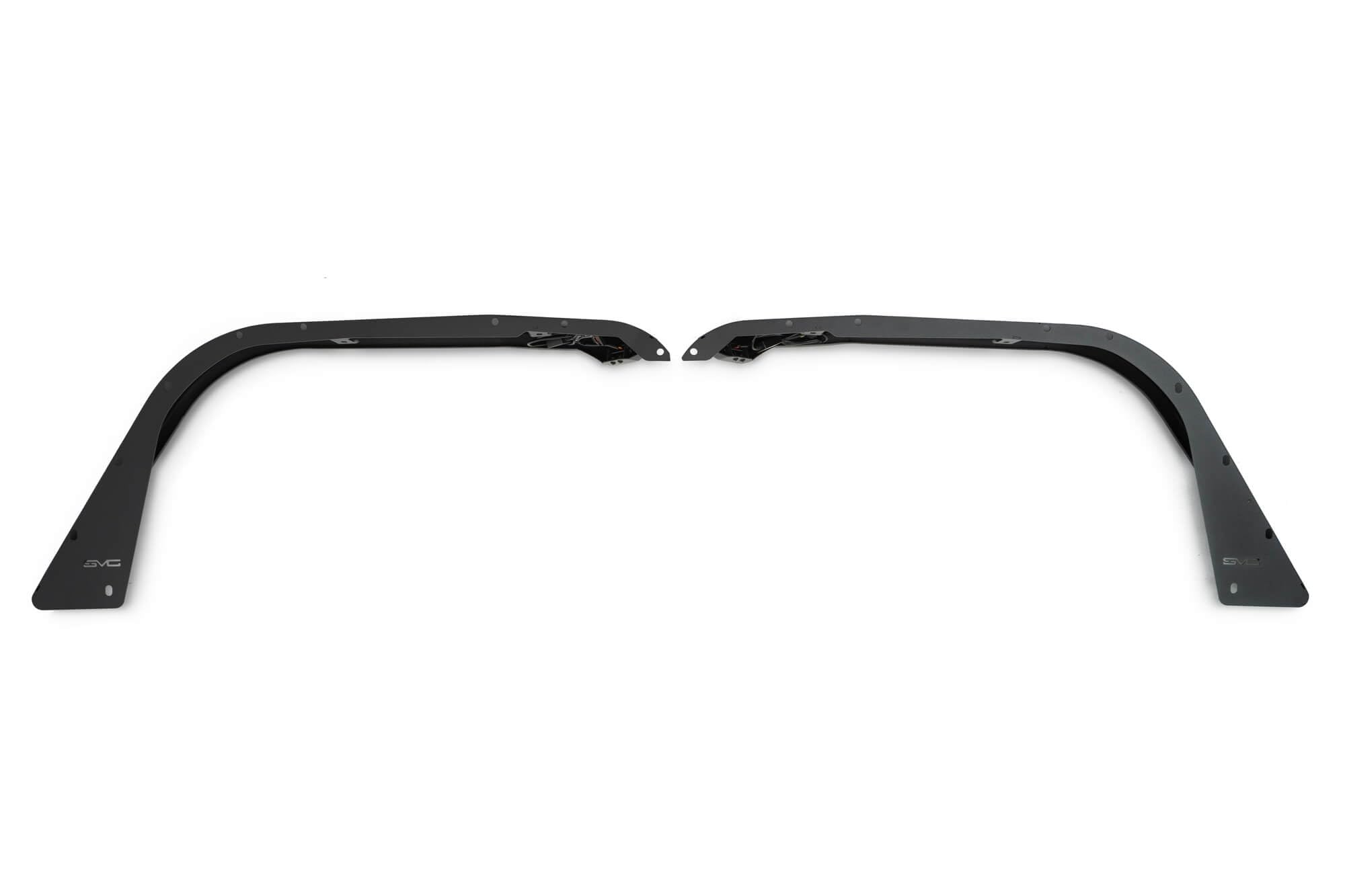 Slim Fender Flares DV8 Offroad for the 2018-2025 Jeep Wrangler JL | Front & Rear | Steel Construction | Complete Set of 4 | Plug & Play Dual Stage Running Lights & Turn Signal | Includes Rubber Seal