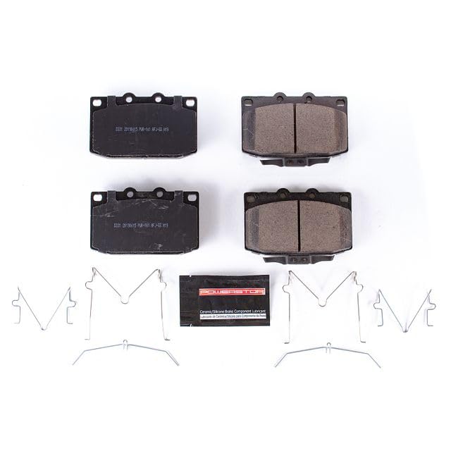 Power Stop Z23-331 Z23 Evolution Sport Carbon Fiber Infused Ceramic Brake Pads with Hardware For Mazda RX-7 1986-1991 | Mazda RX-7 1993-1995 [Vehicle Specific]