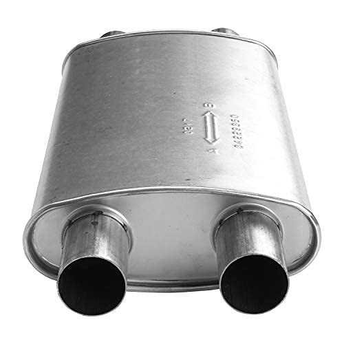 MSL Maximum nobrandname 709034 Muffler - Oval Body - H4.06" X W10.5" X L18" 24" OAL 2.25" ID Config. E Muffler - MSL Maximum