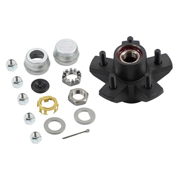 3500 lb Dexter Trailer Hub Assembly Kit, 5 on 4-1/2 Inch, Pre-Greased, E-Z Lube Compatible