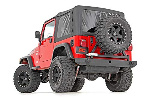 Rear Bumper Rough Country w/Tire Carrier for Jeep Wrangler TJ/YJ (1987-2006)