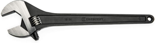 Adjustable Crescent Black Oxide Tapered Handle Wrench - Boxed - Home Improvement & Garage Hand Tool - 18" - AT218BK