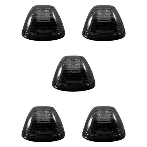 RECON TRUCK ACCESSORIES Light Kit REC264143BK with Smoke Lens and Amber LED for 1999-2014 Ford Super Duty44; 5 Piece