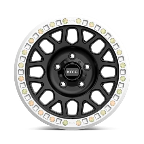 KMC Wheels DESERT GRENADE BEADLOCK 20X9 6X5.54.53 -12mm SATIN BLACK - KM23429060712N