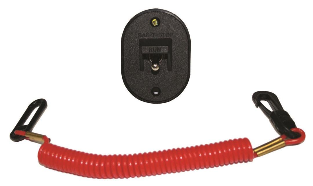T-H Marine Saf-T-Stop KS-1-DP Ignition Kill Switch for Single Outboard, black