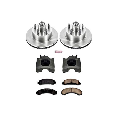 Power Stop KCOE4784 1-Click Front Auto specialty Brake Kit with Caliper, 1 Pack For Ford Aerostar 1990-1997, Mazda B2300 1994, Mazda B3000 1994, Mazda B4000 1994 [Model Specific]