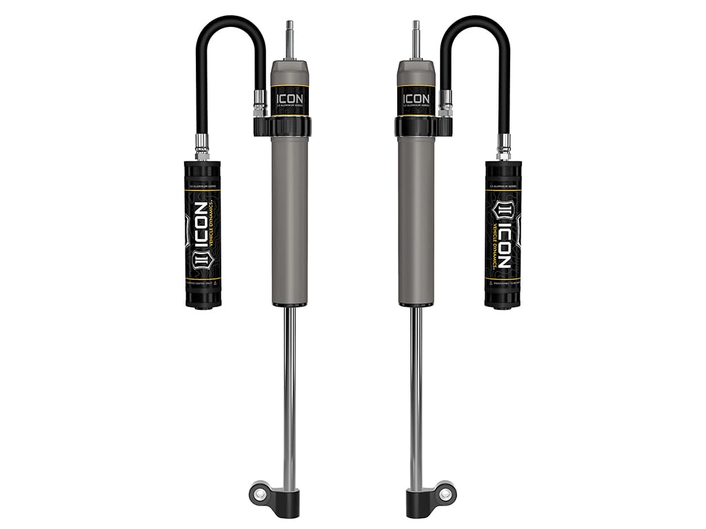 Rear ICON RXT 2.5 VS Remote Reservoir Shocks, Pair, Compatible with 2007-21 Toyota Tundra, 57823P