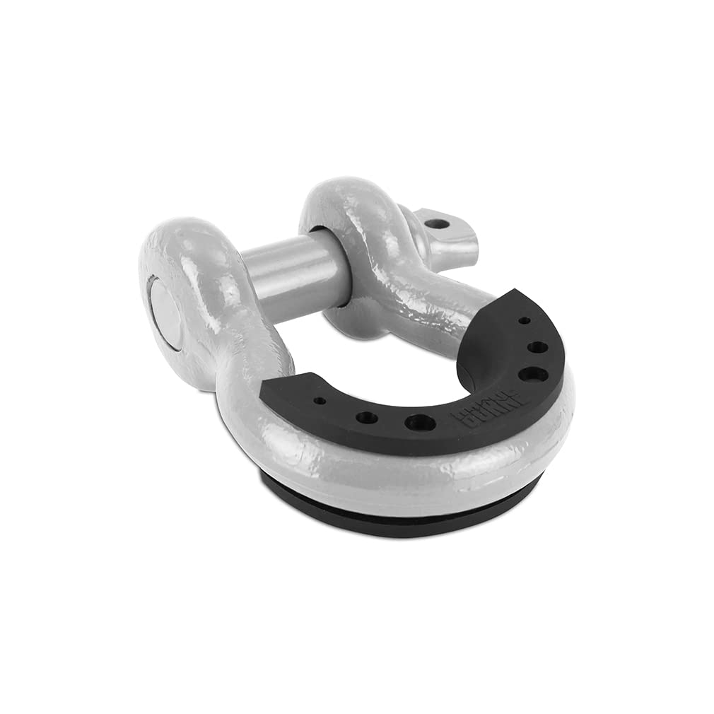 3/4” Mishimoto Steel D-Ring Shackle Set, 2 Pieces, Gray