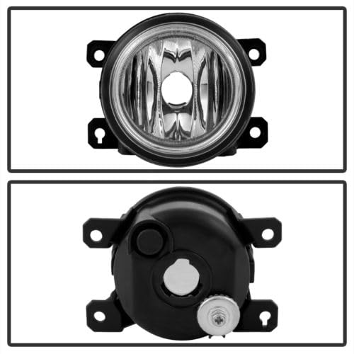 OEM Replica Black Horse Fog Light Clear Compatible with 2016-2017 Honda Pilot-HD880OE