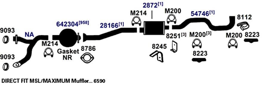 Exhaust Tail Pipe AP Exhaust Products 54746