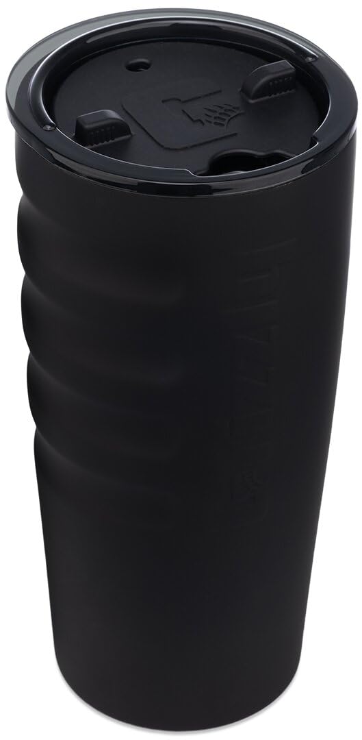 20 oz Grizzly Grip Cup with Mag Lid | Vacuum Insulated | For Coffee Car Travel Beach Camping Hiking Hunting Fishing | Blackout