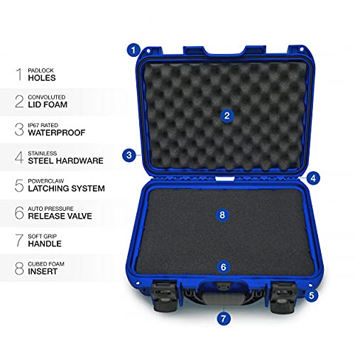 Waterproof Nanuk 920 Hard Case with Foam Insert - Blue (920-1008)