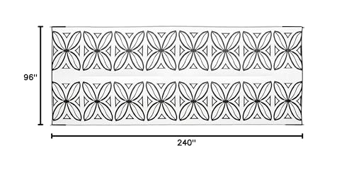 Botanical Camco 42833 Awning Leisure Mat-Charcoal 8' x 20'