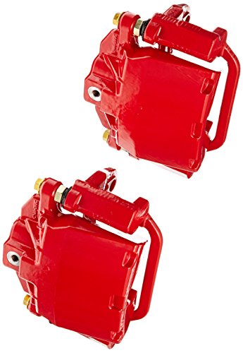 Power Stop S5030 Rear High-Temp Pair of Red Powder Coated Calipers For Cadillac Escalade Chevy Avalanche Silverado 1500 Suburban 1500 Tahoe Sierra 1500 Yukon XL 1500 Yukon Denali