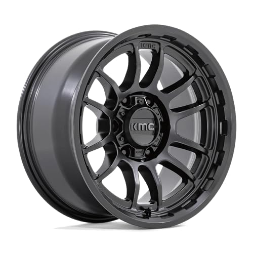 KMC 17x8.5 KM727 Wrath +0mm 5x5" Satin Black Wheel Rim 17" Inch KM727MX17855000