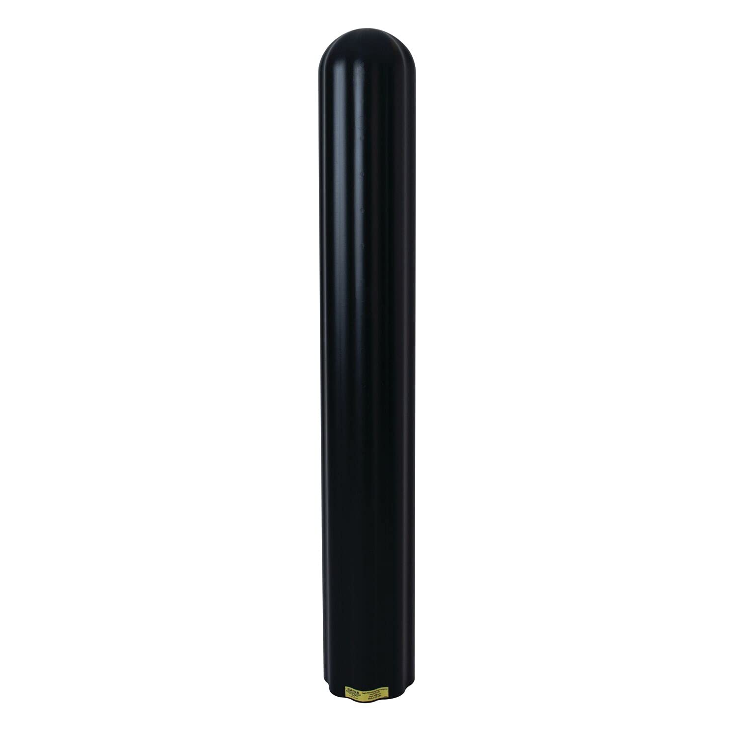 Bollard Covers Eagle for 4 Inch Poles - 56" Tall, Durable Fluted HDPE Plastic - Trimmable Black Bollard Post Sleeve for Parking Lots, Warehouses, and Loading Docks, 1732BLK