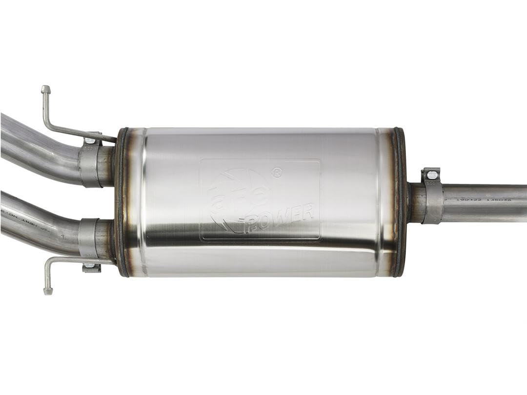Apollo GT Series aFe POWER 49-44135-B 3" Cat-Back Exhaust System, Dual Black Tip, Stainless Steel, fits GM Trucks
