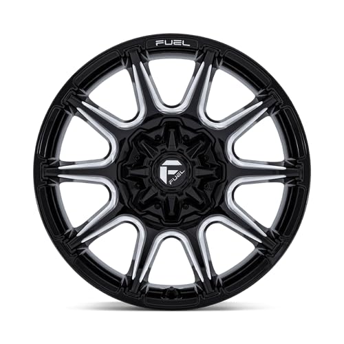 FC880 SUPER C FUEL OFF-ROAD 20X9 6X135/5.5 5.04 1mm GLOSS BLACK MILLED - FC880BE20906701