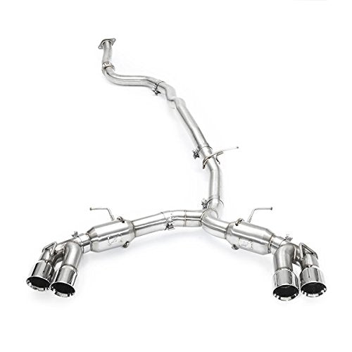 Mishimoto Quad Tip MMEXH-CAM4-16QTPP Pro Cat-Back Exhaust Fits Chevrolet Camaro 2.0T 2016-2018 Polished Tips
