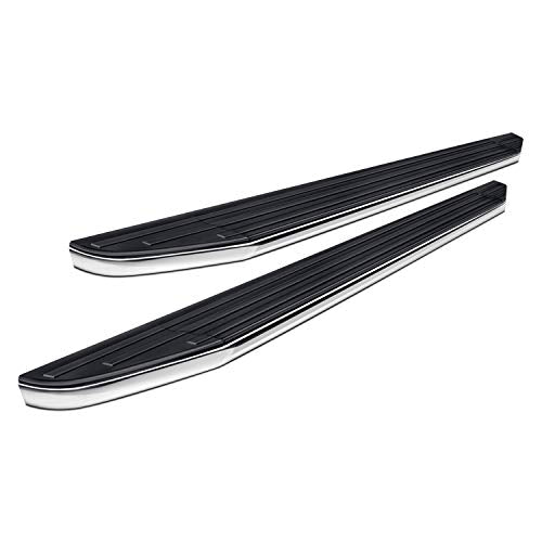 Premium Black Horse Running Boards Black Compatible with 2018-2023 Volkswagen Atlas-PR-W2076
