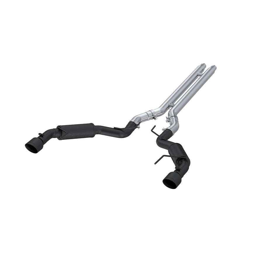 3" MBRP Cat Back, Dual Split Rear, Race Version Exhaust System with 4.5" Tips (Black Coated)