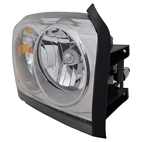 Right TYC Headlight Assembly Compatible with 2006-2007 Dodge Dakota