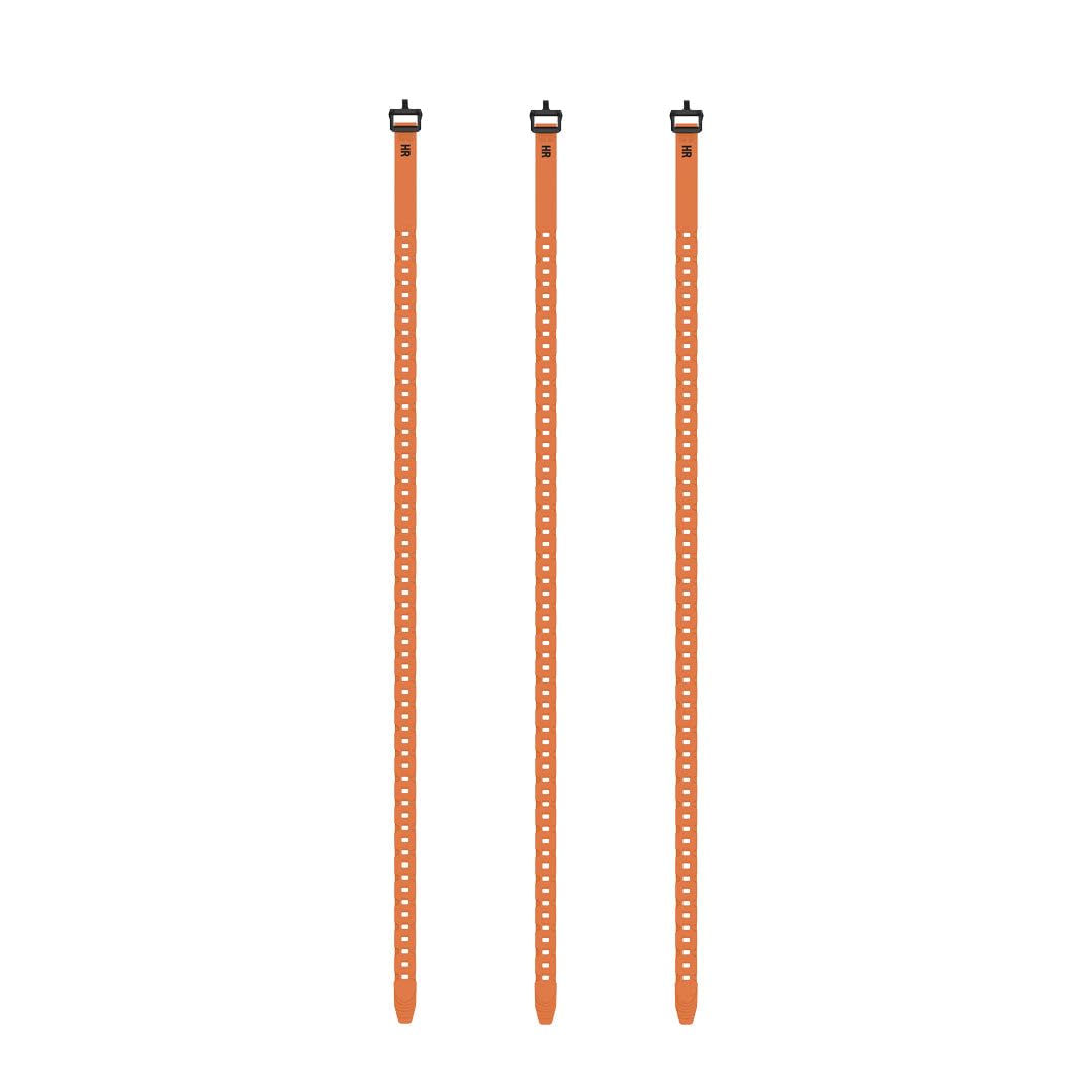 QuickStraps HALF RACK 36 inch (3 PK) - Versatile Straps for Securing Hunting Gear, Hang Trail Cameras, Secure Gear to ATVs, Motorbikes, and More, Orange