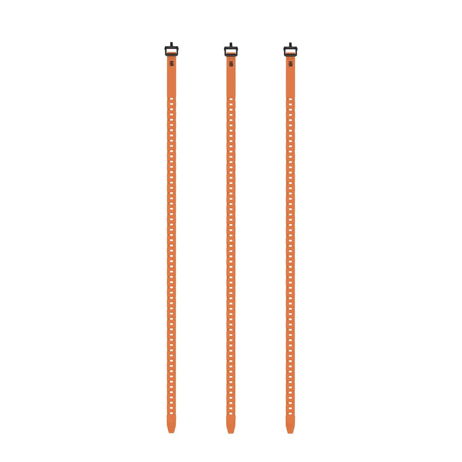 QuickStraps HALF RACK 36 inch (3 PK) - Versatile Straps for Securing Hunting Gear, Hang Trail Cameras, Secure Gear to ATVs, Motorbikes, and More, Orange