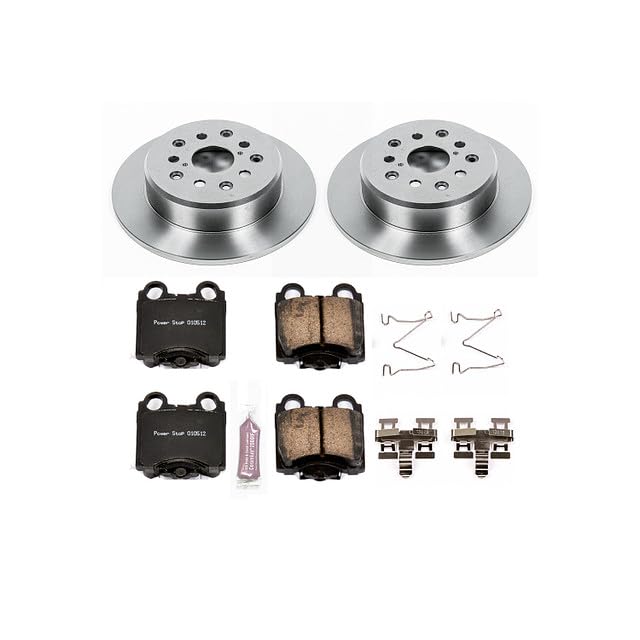 POWERSTOP Autospecialty KOE1149 Rear Replacement Brake Kit-OE Brake Rotors & Ceramic Brake Pads For Lexus GS300, Lexus GS400, Lexus GS430, Lexus IS300, Lexus SC430 [Model Specific]
