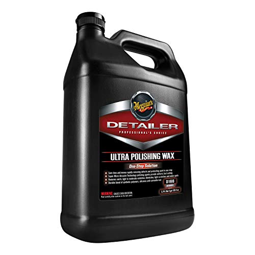 Meguiar's Ultra Polishing Wax Professional D16601 - Premium Scratch Removal, Car Polish, and Car Wax in One - One-Step Cleaner Wax that's Easy to Use - Restores Clarity and Shine, 128 Oz, 1 Gal