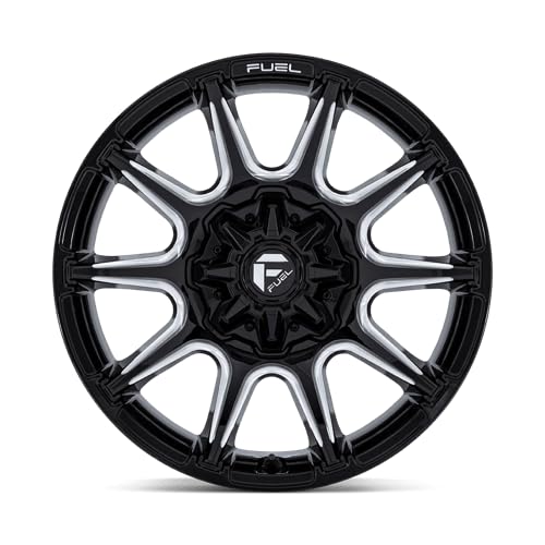FC880 SUPER C FUEL OFF-ROAD 20X9 8X180 5.04 1mm GLOSS BLACK MILLED - FC880BE20908801