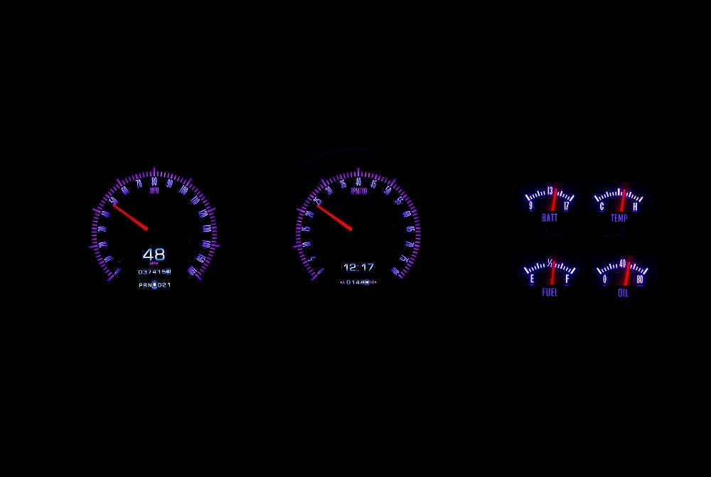 Dakota Digital Retrotech Gauge Instrument System RTX-68C-CAC-X Compatible with 1968 Camaro with Console Gauges