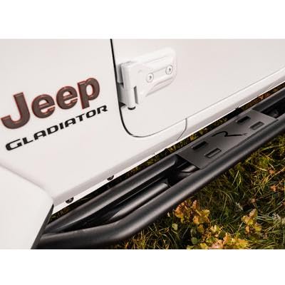 TrailCrawler RAMPAGE PRODUCTS Rock Slider Steps for Jeep Gladiator JT | Pair, Steel, Black | 88736 | Fits 2020-2025 Jeep Gladiator JT