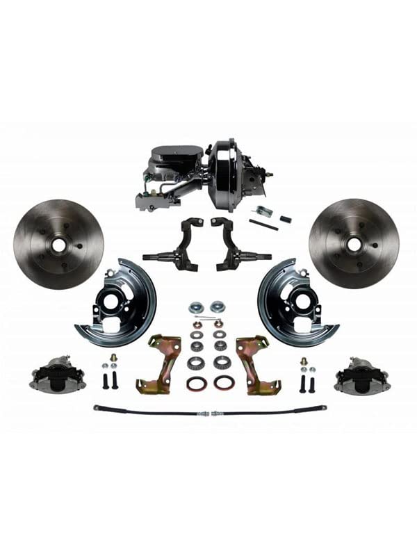 Power Brakes Leed Front Disc Brake Conversion Kit Solid surface 279mm Diameter