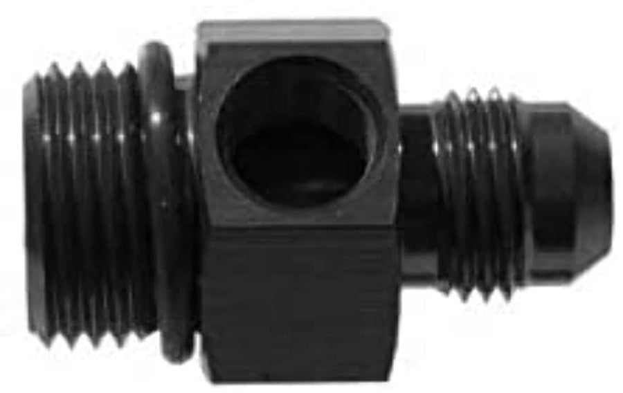 Performance Redhorse 9193-06-08-2 Gauge Port Adapter (Black), 1 Pack