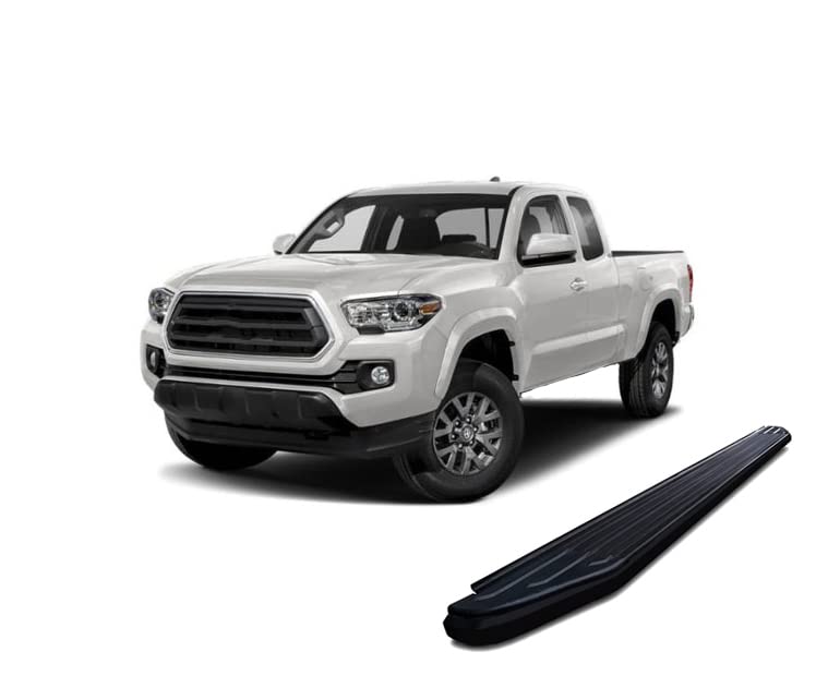 Peerless Black Horse Off Road Running Boards Compatible with 2005-2023 Toyota Tacoma-PR-T585BK