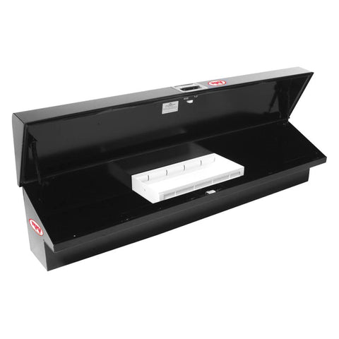 RKI 61 in. Slant Top Steel Single Lid Side Tool Box Black RKI