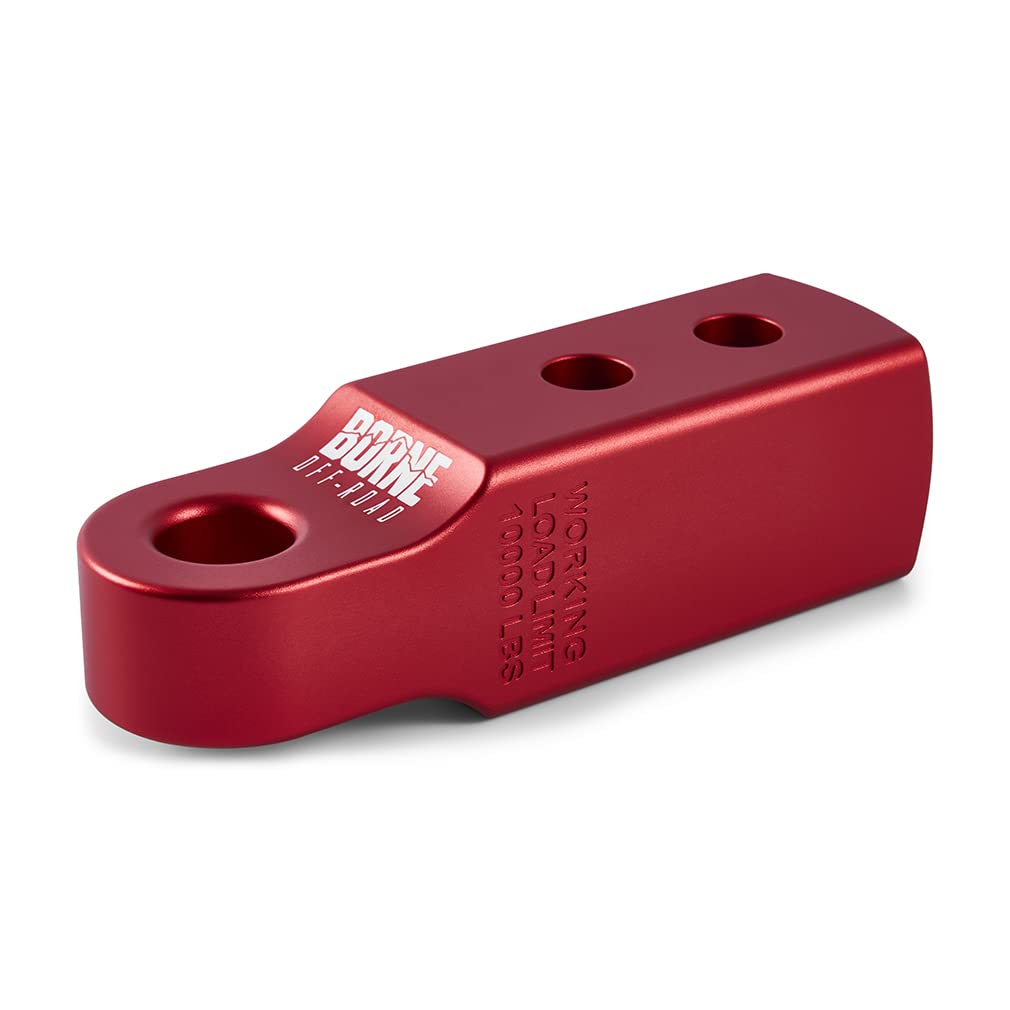 2” Hitch Receiver Borne Off-Road Shackle Mount, Red